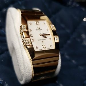 Omega 18K Constellation Quadrella Watch